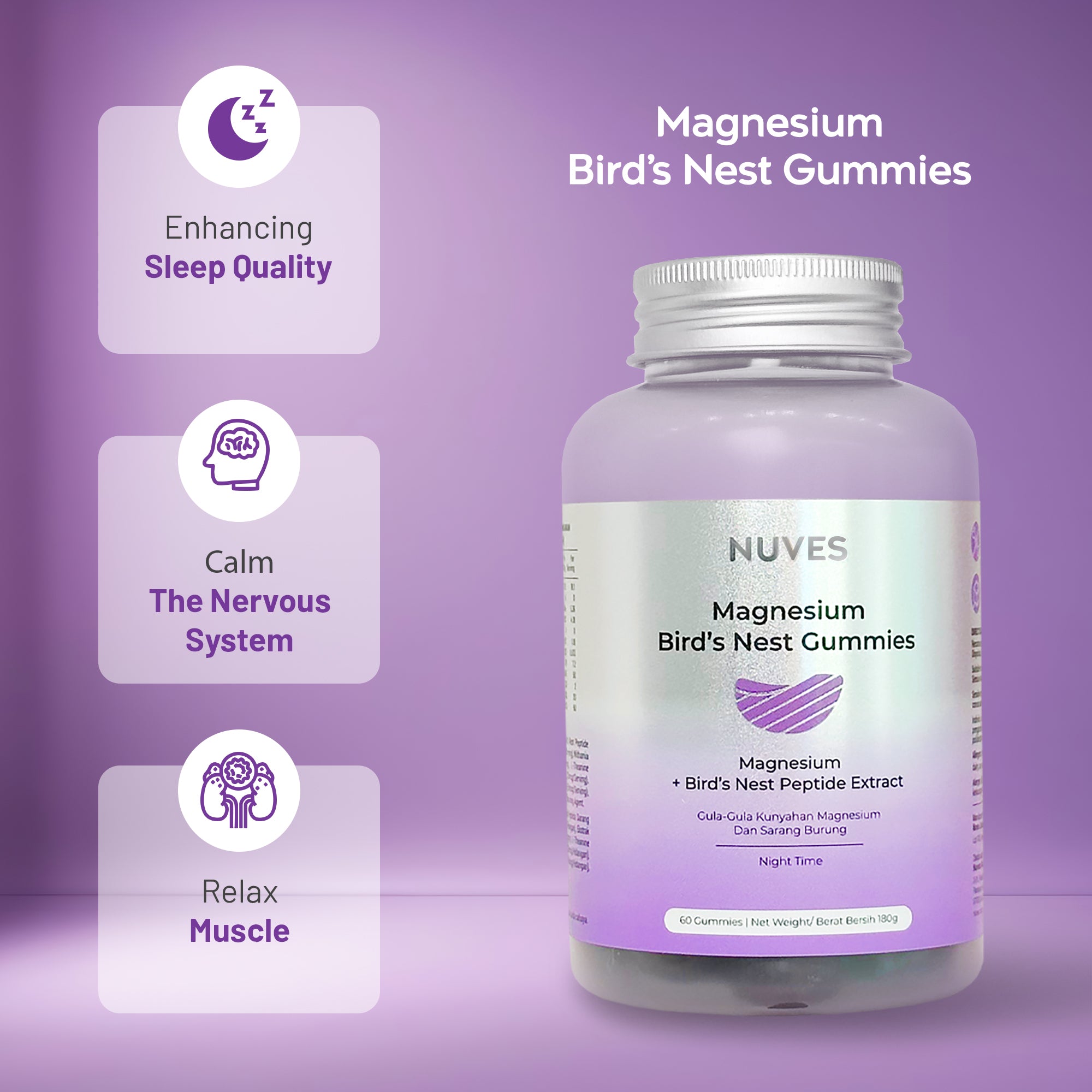 Magnesium Bird's Nest Gummies