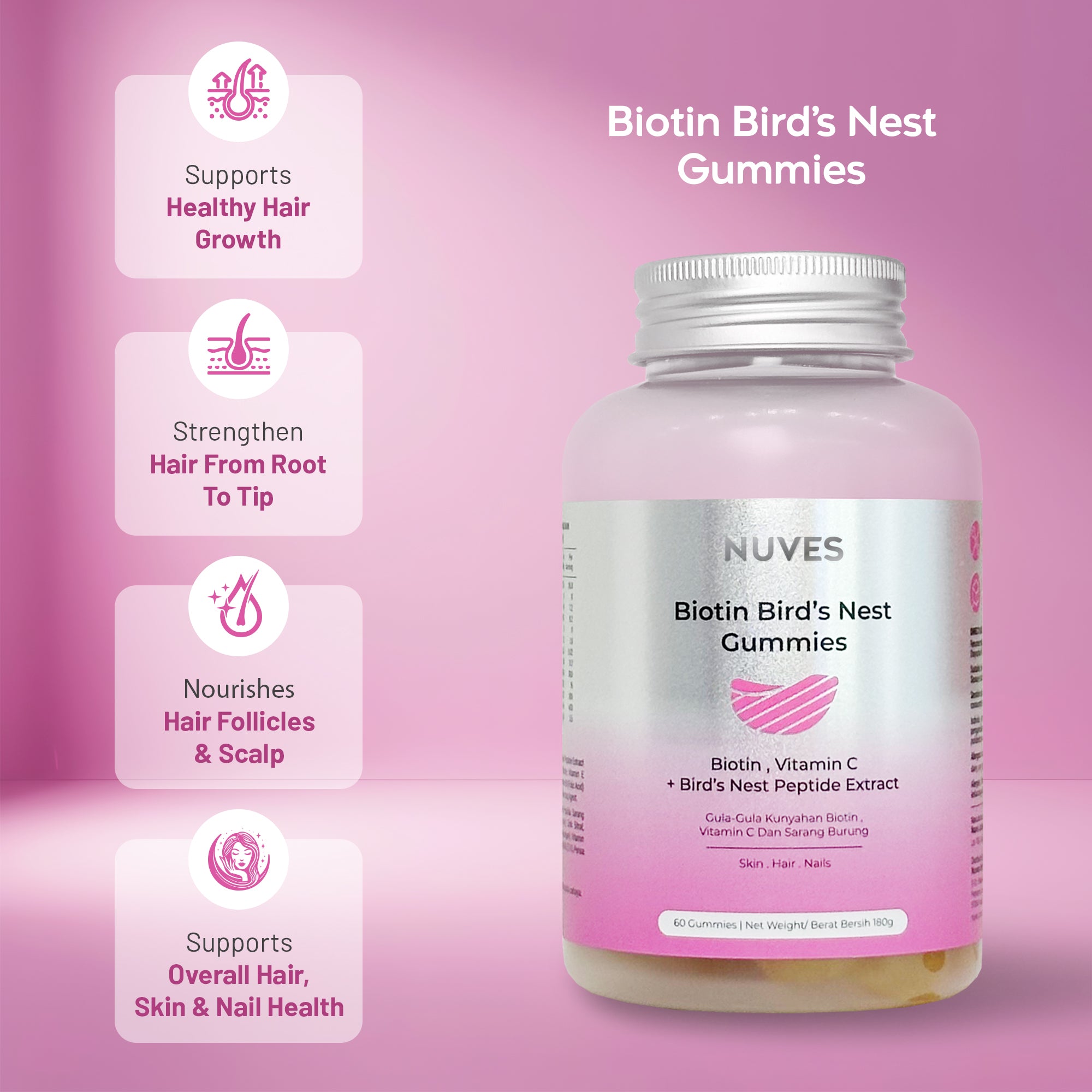 Biotin Bird's Nest Gummies